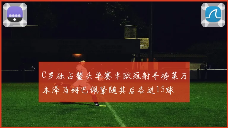 C罗独占鳌头单赛季欧冠射手榜莱万本泽马姆巴佩紧随其后各进15球